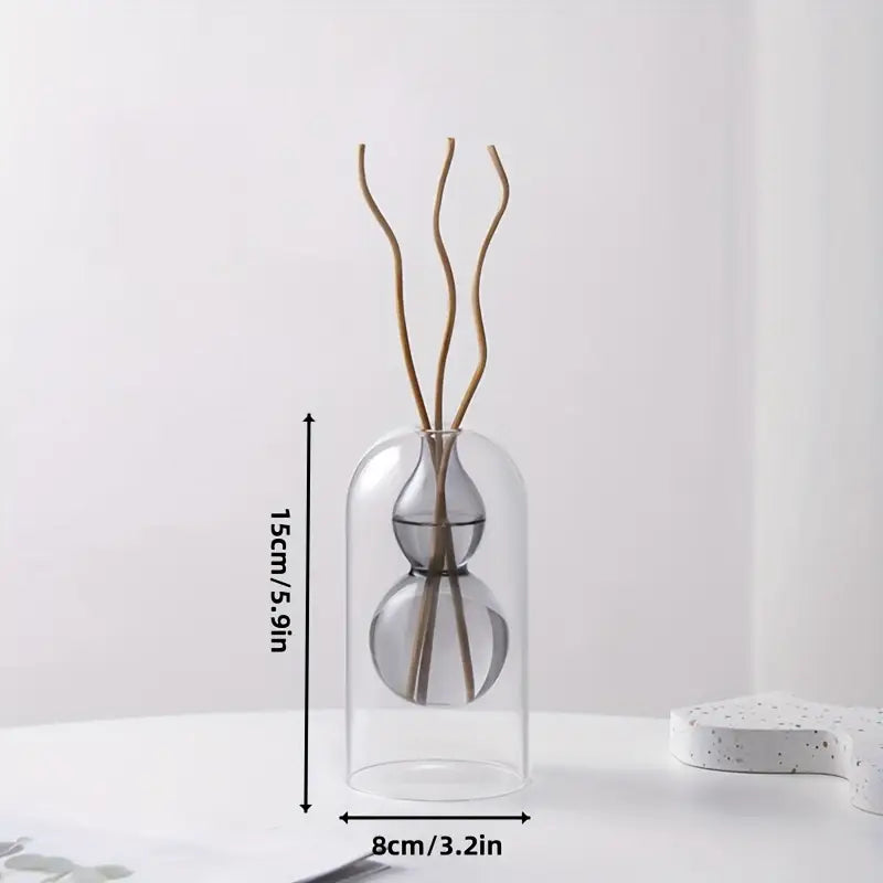 Diffuseur d’aromathérapie en verre – vase décoratif – vue 2