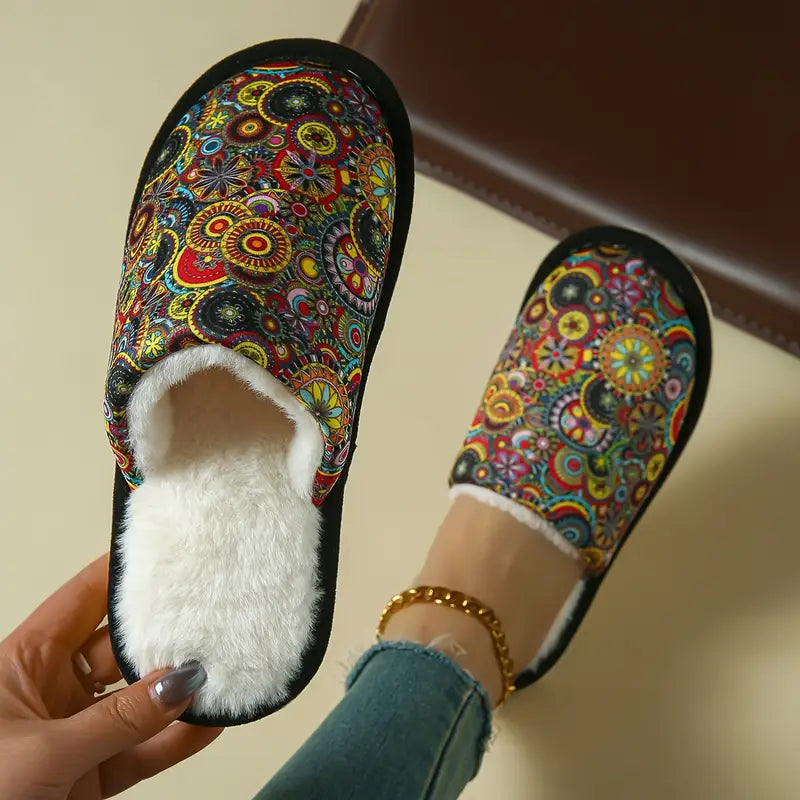 Chaussons d’Hiver Bohèmes pour Femmes – Confort & Élégance au Quotidien