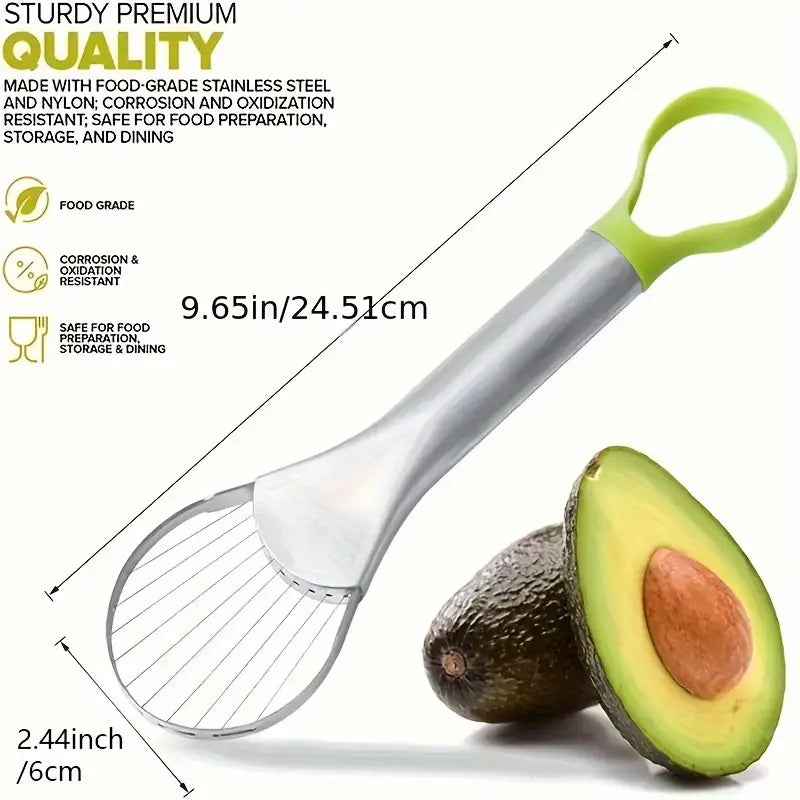 Coupe-Avocat & Dénoyauteur 2-en-1 – Outil de Cuisine