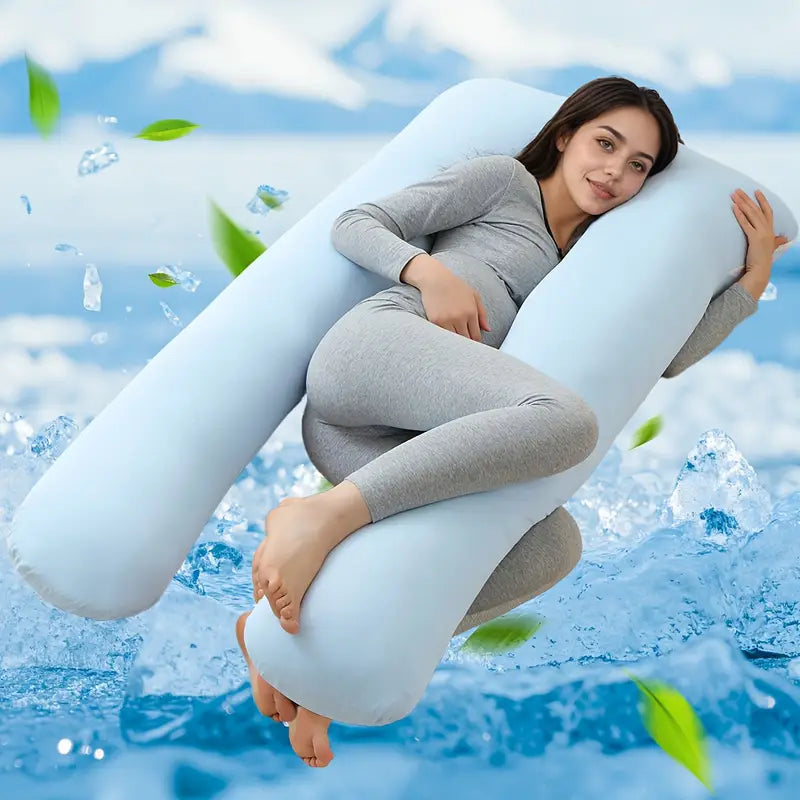 Oreiller Ergonomique en Forme de U – Tissu Rafraîchissant & Respirant