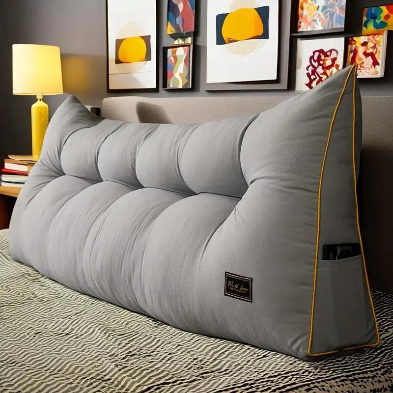 Coussin de Tête en Peluche Gris