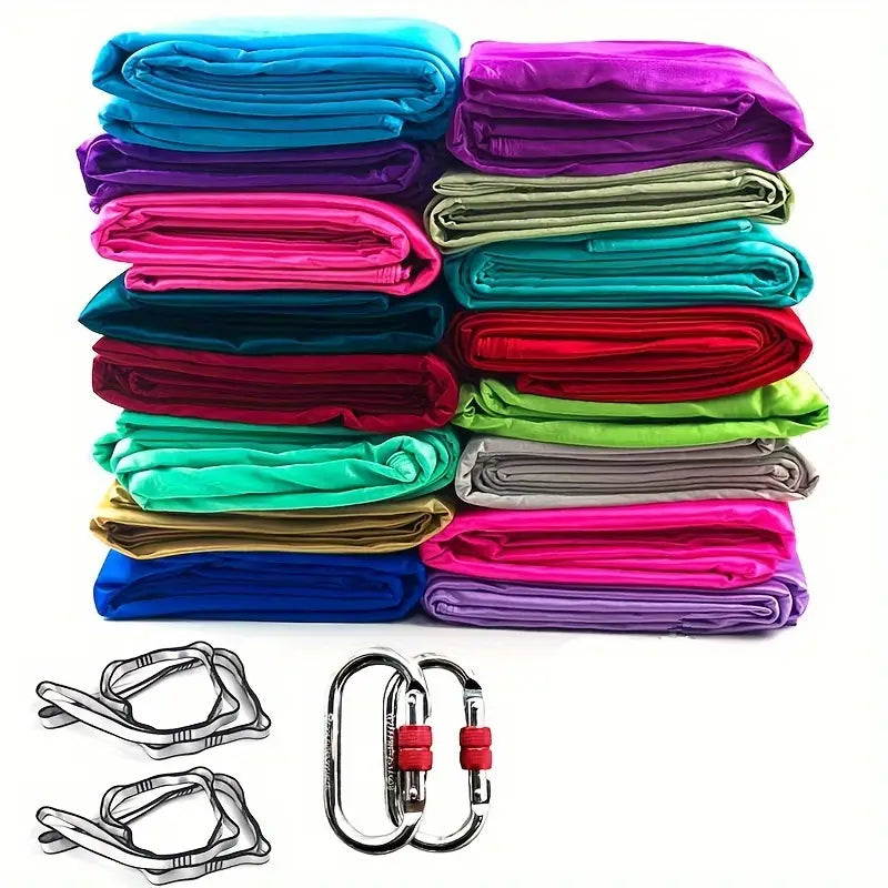 Hamac de Yoga Aérien 5 m – Balançoire Suspendue avec Boucles & Chaîne