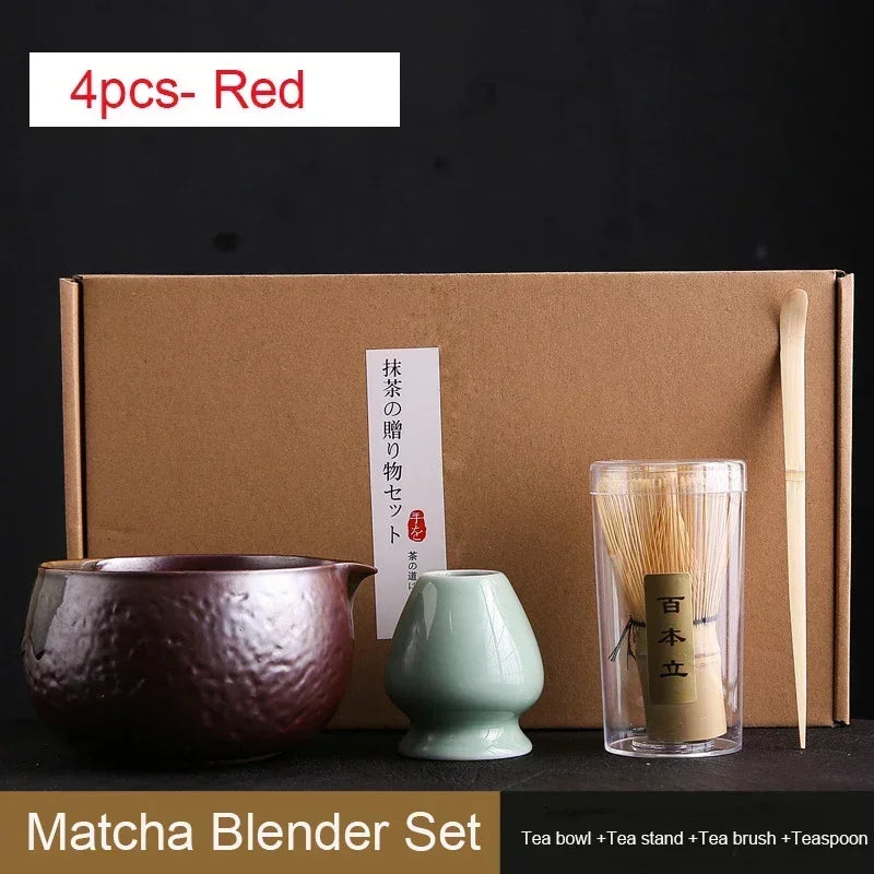 Ensemble de Brosses à Thé en Bambou– L'Art du Matcha Japonais dans un Coffret d'Exception