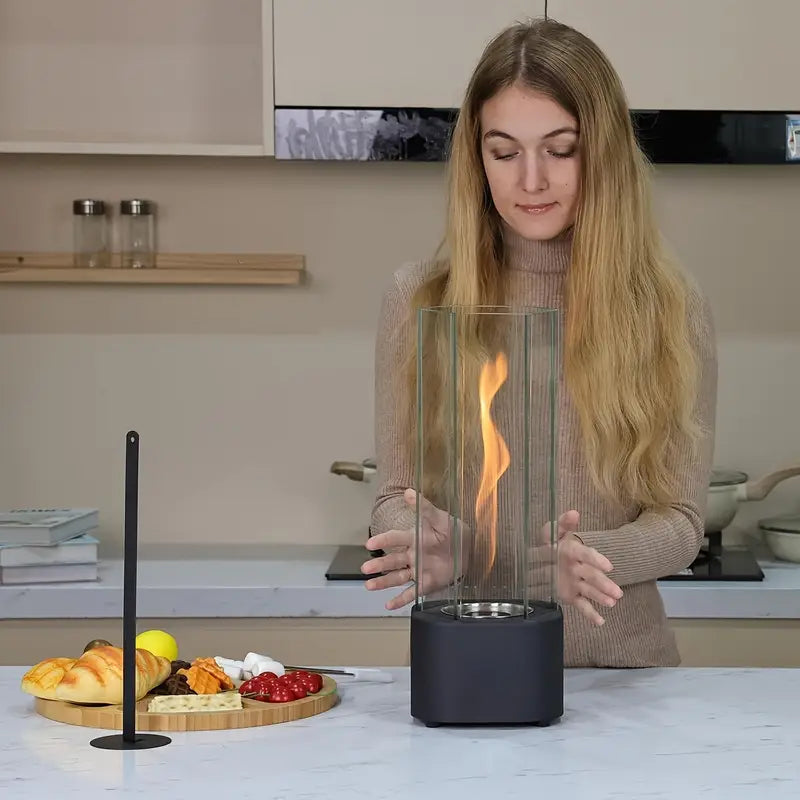 Cheminée à Alcool en Verre – Design Minimaliste Moderne