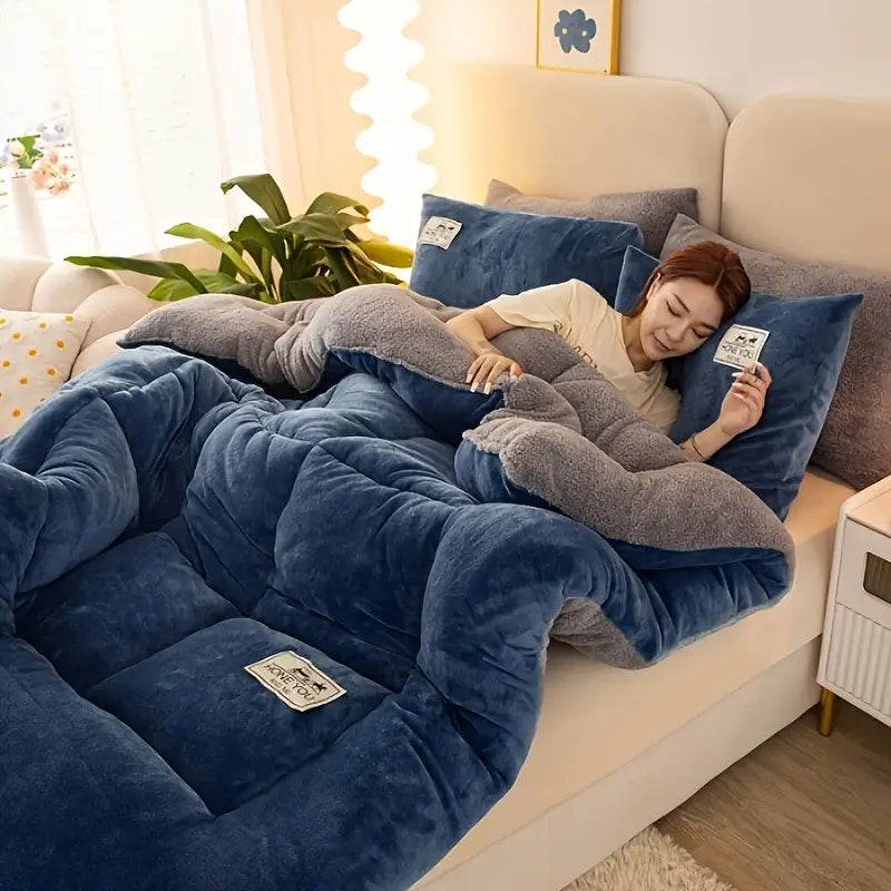 Couette d’Hiver Chaude en Polaire de Lait
