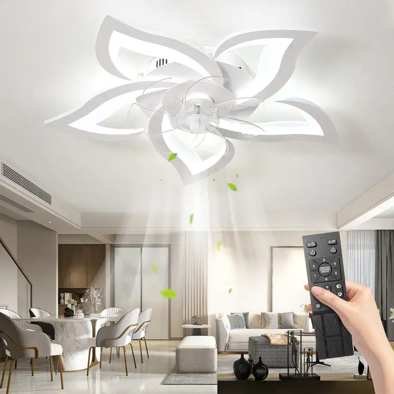 Ventilateur de Plafond Silencieux à LED 69 cm – avec Télécommande