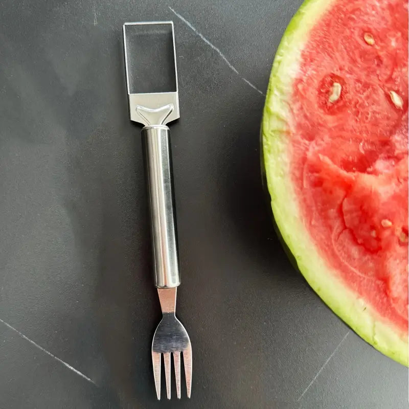 Trancheur de Pastèque & Melon 2-en-1 – Couteau & Fourchette
