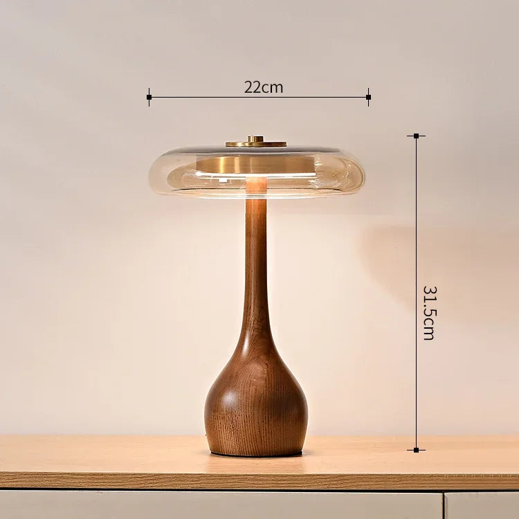 Lampe LED en Verre au Design Nordique Rétro