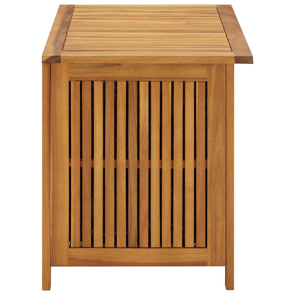 Coffre de Rangement Extérieur en Bois d’Acacia Massif – Avec Doublure Résistante à l’eau