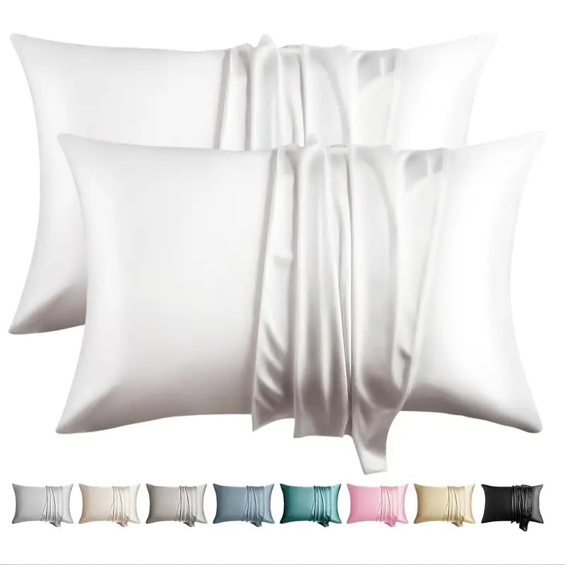 Taies d’Oreiller en Soie de Mûrier – L’Art de Dormir avec Élégance (Lot de 2)