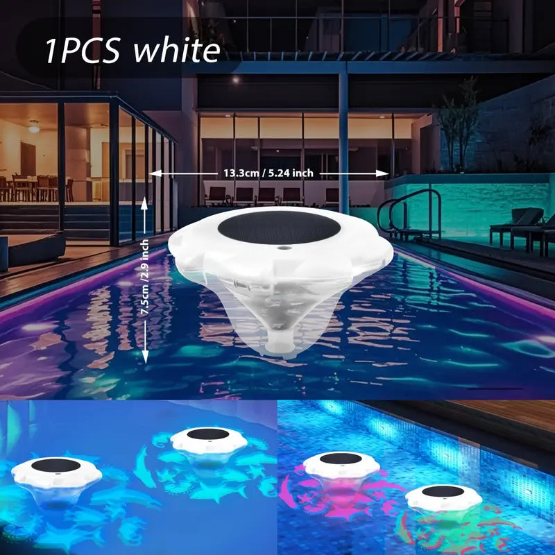 Lampe de Piscine Flottante Solaire LED – Éclairage Multicolore Étanche