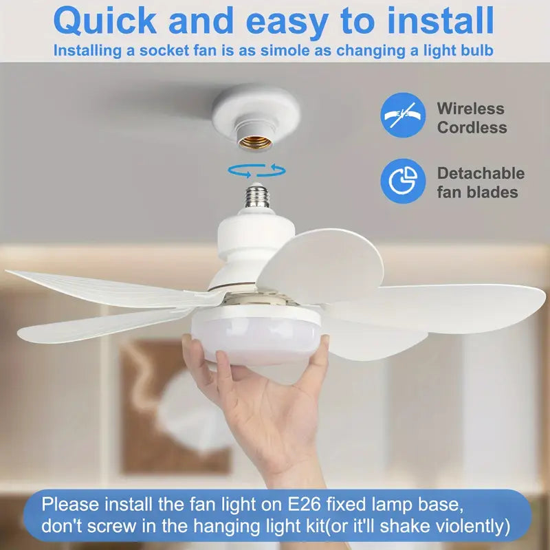 Ventilateur de Plafond Intelligent LED FIBRAVE