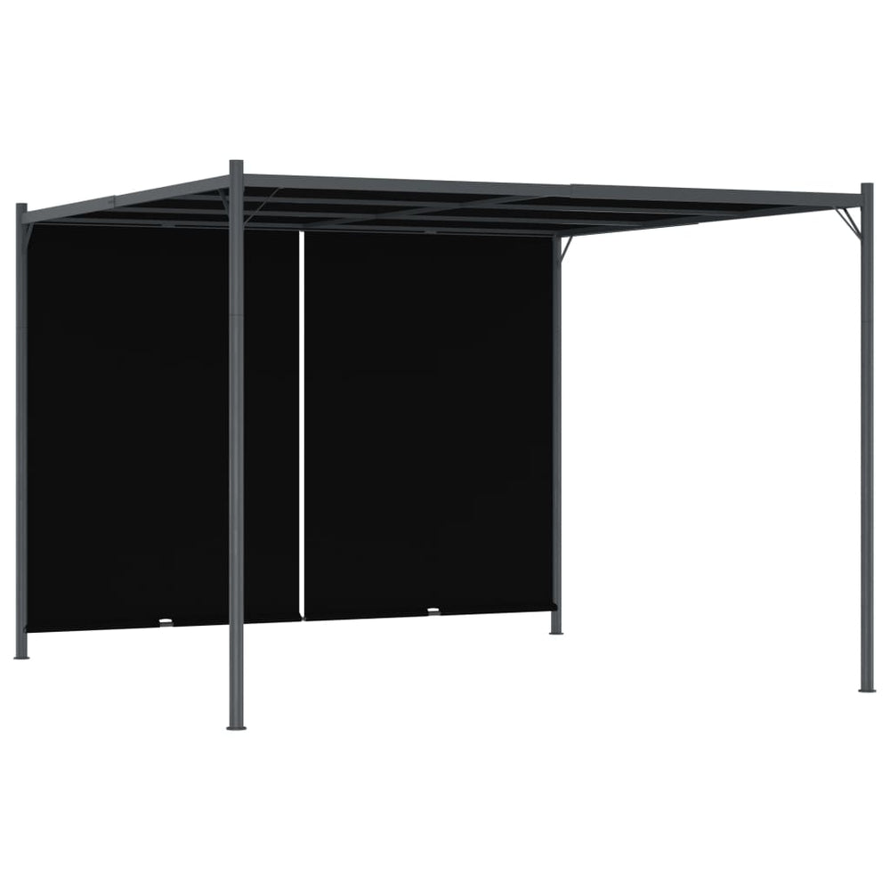 Pergola de Jardin avec Toit Rétractable Anthracite 3 × 3 m