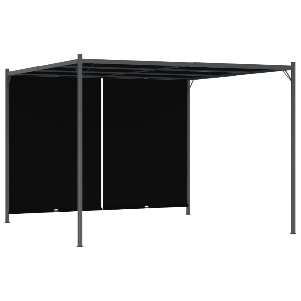 Pergola de Jardin avec Toit Rétractable Anthracite 3x3 m – Élégance Modulable