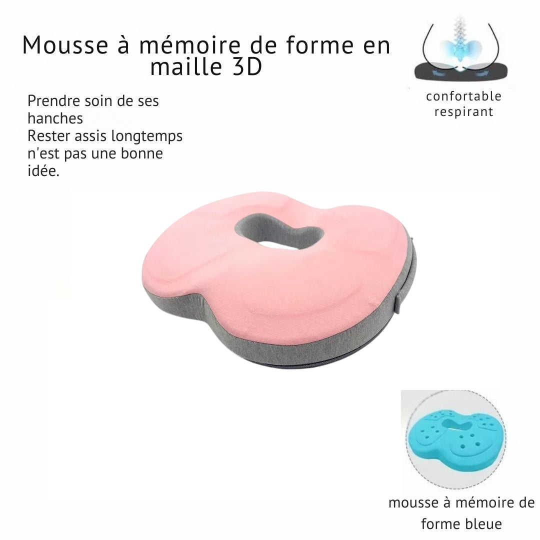 Coussin Orthopédique 3D à Mémoire de Forme – Élégance