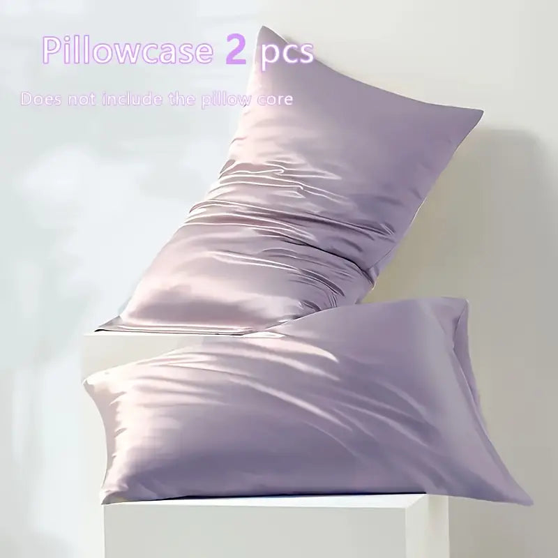 Taies d’Oreiller en Soie de Mûrier – Fraîcheur et Douceur pour Vos Nuits d’Été (Lot de 2)