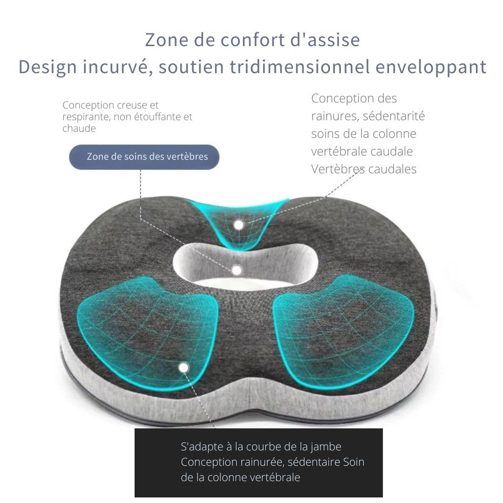 Coussin Orthopédique 3D à Mémoire de Forme – Élégance