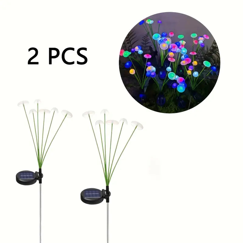 Lumières Solaires à Champignons – avec Capteur de Lumière Intelligent pour Jardin et Chemin