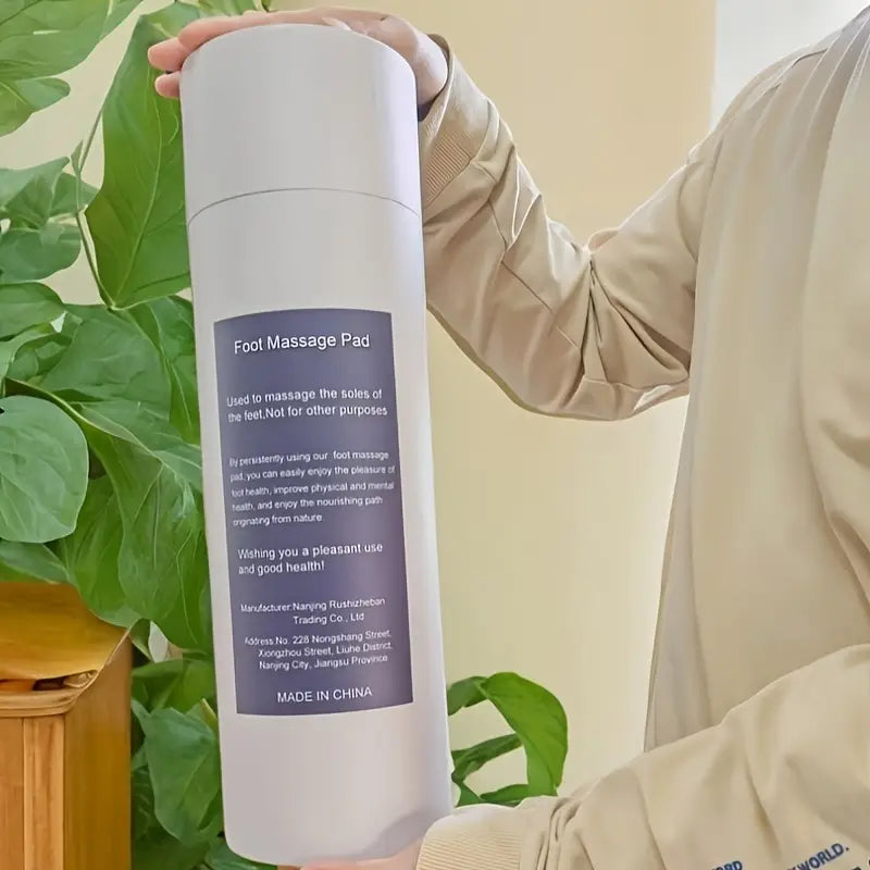 Tapis de Réflexologie ZenSton – Massage Naturel des Pieds avec Rouleau en Pierre