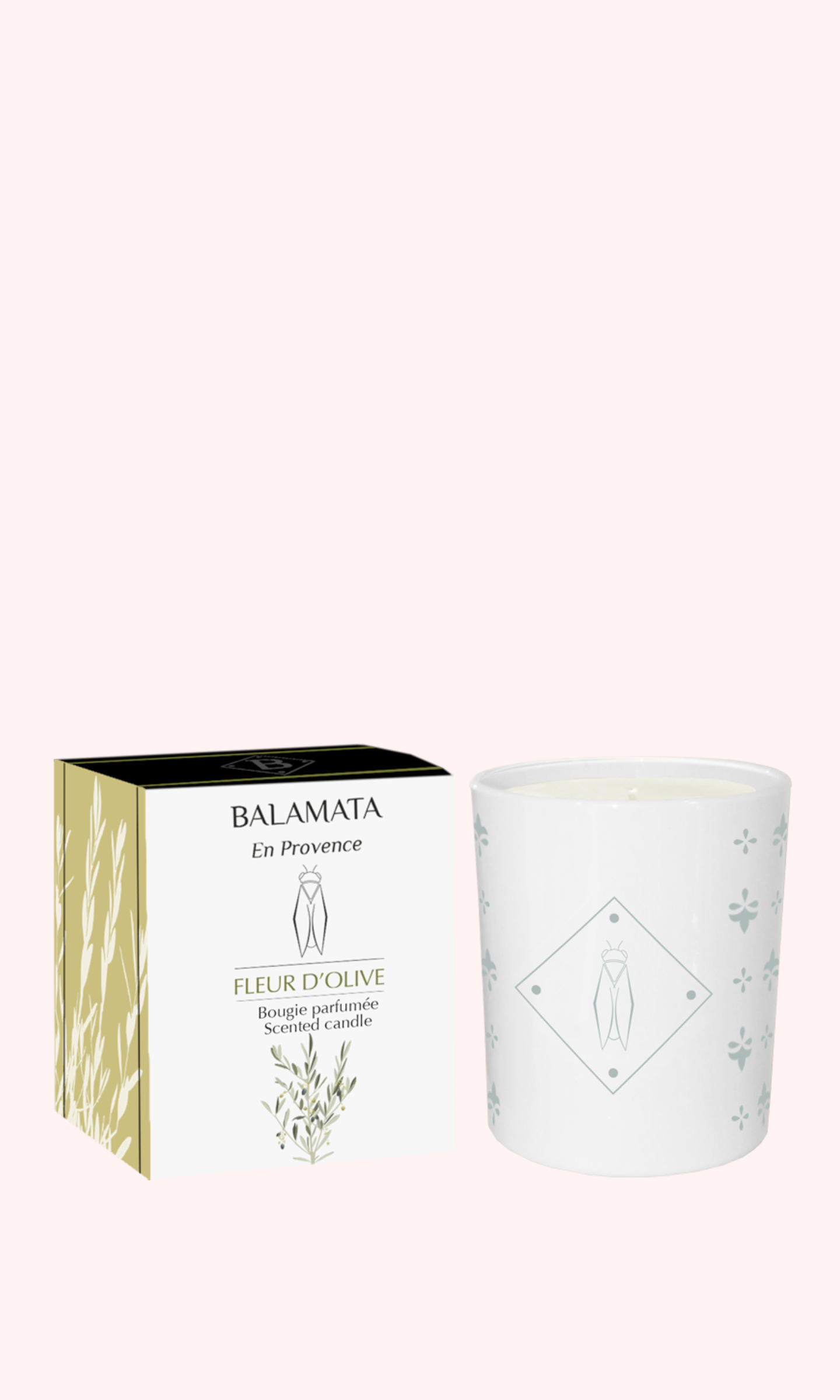 Olive Flower Scented Candle 200g - Balamata