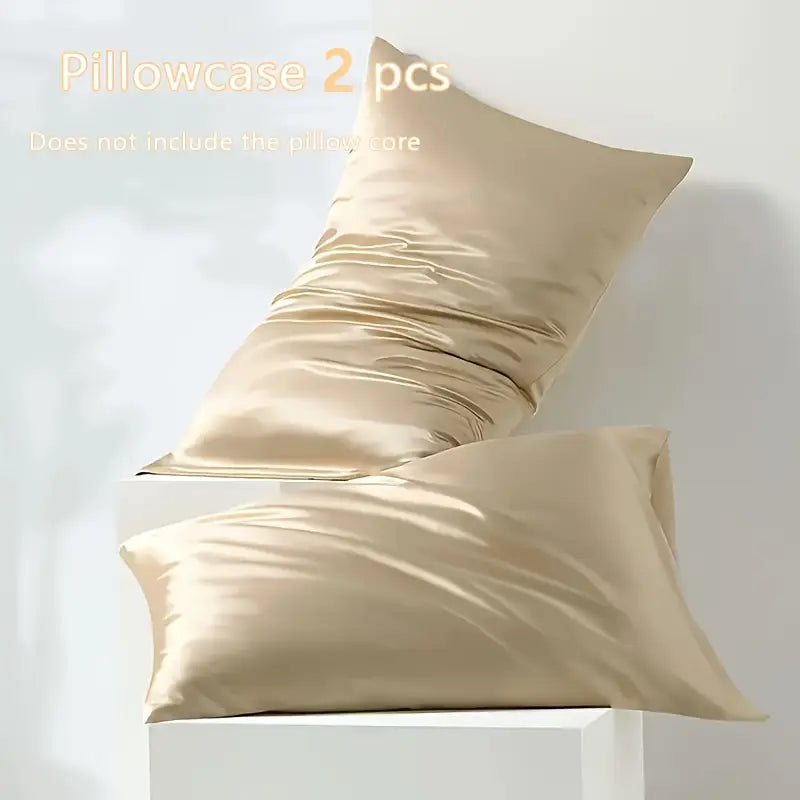 Taies d’Oreiller en Soie de Mûrier – Fraîcheur et Douceur pour Vos Nuits d’Été (Lot de 2)