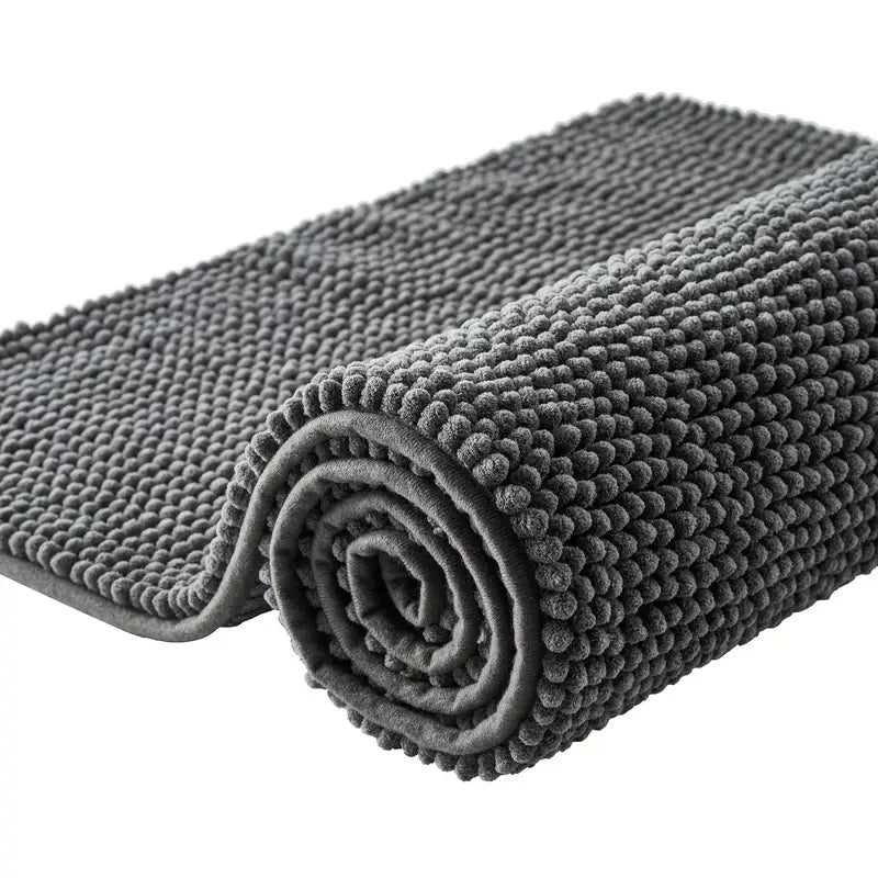 Ensemble de 3 Tapis de Salle de Bain en Chenille Épais