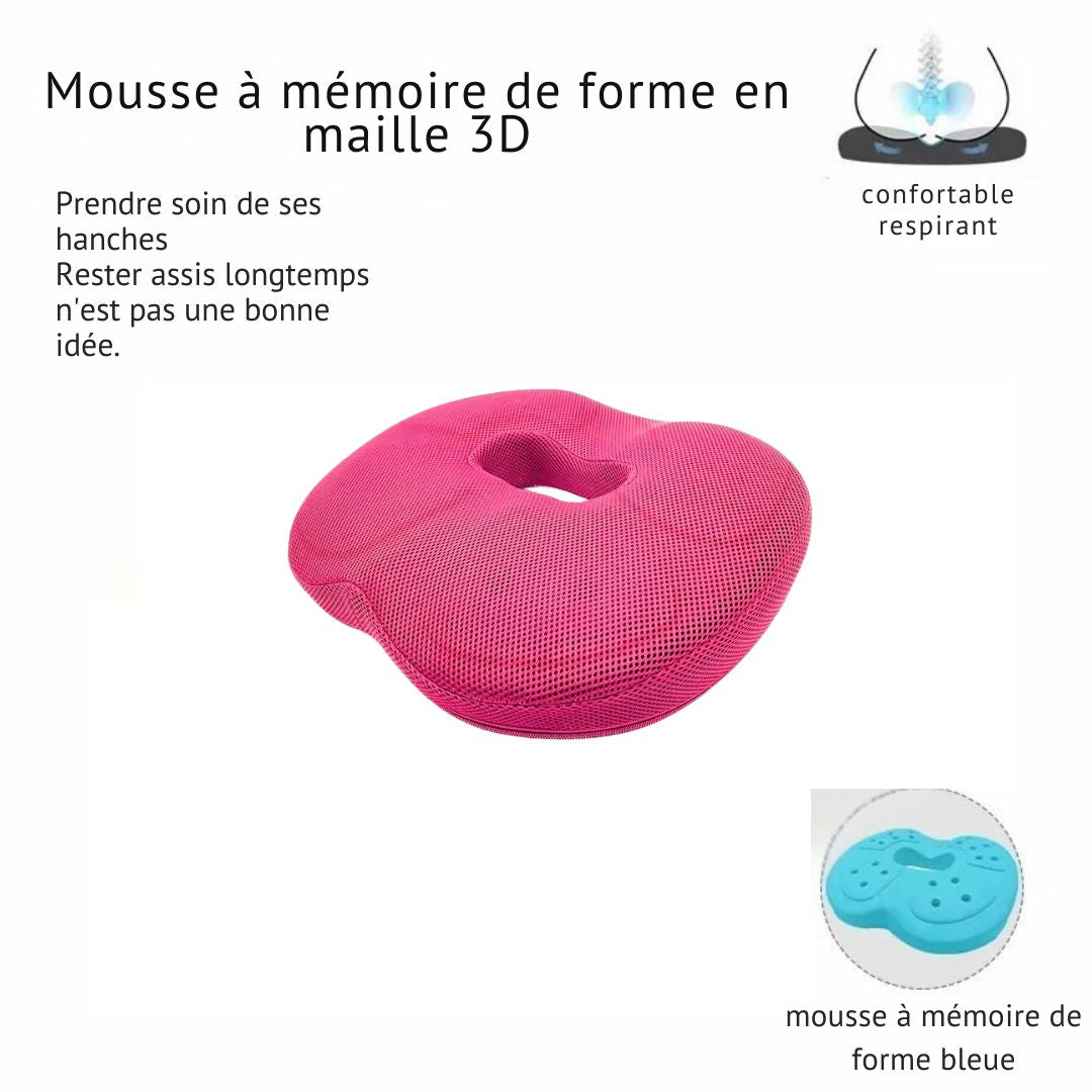 Coussin Orthopédique 3D à Mémoire de Forme – Élégance