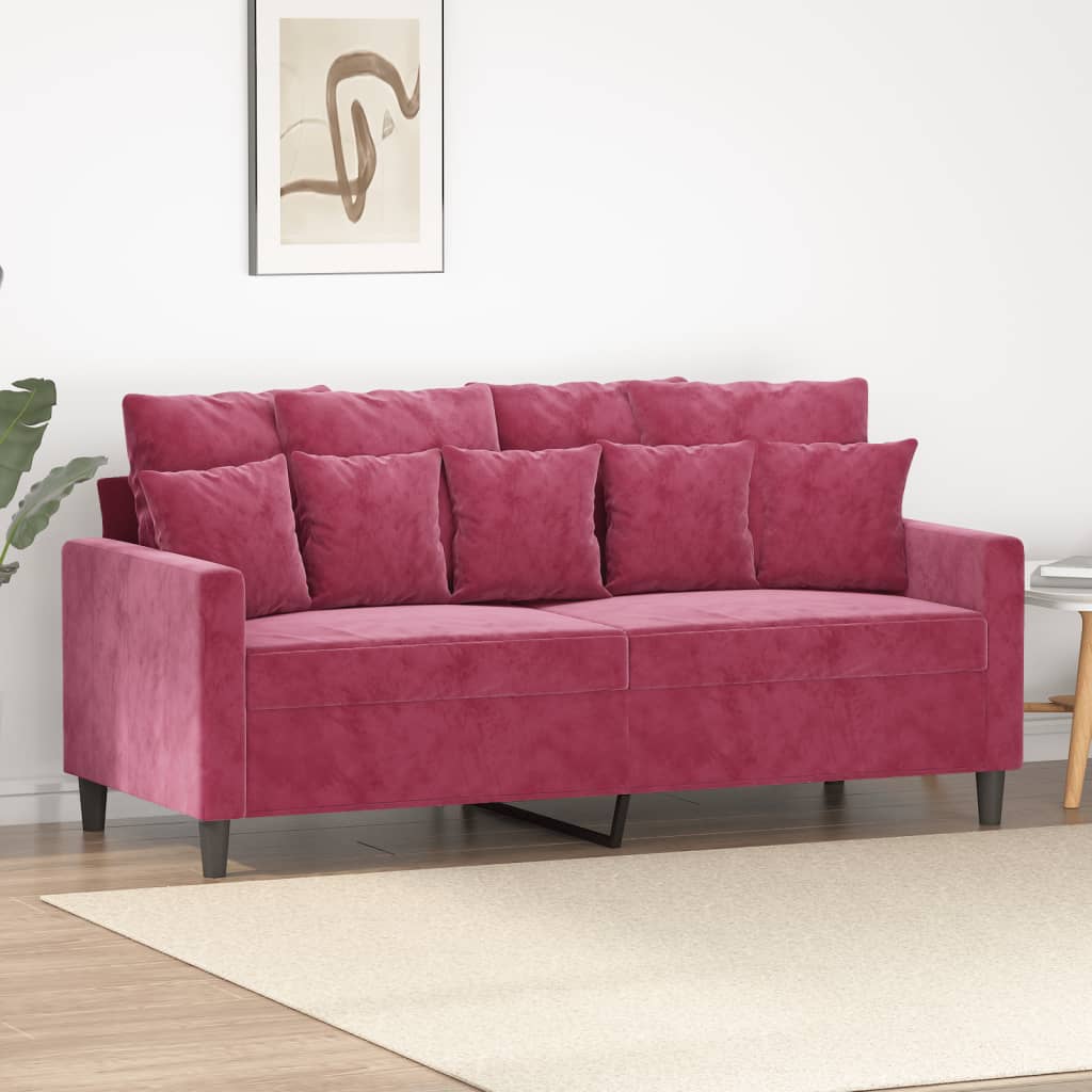 Canapé en velours – Disponible de 60 à 180 cm