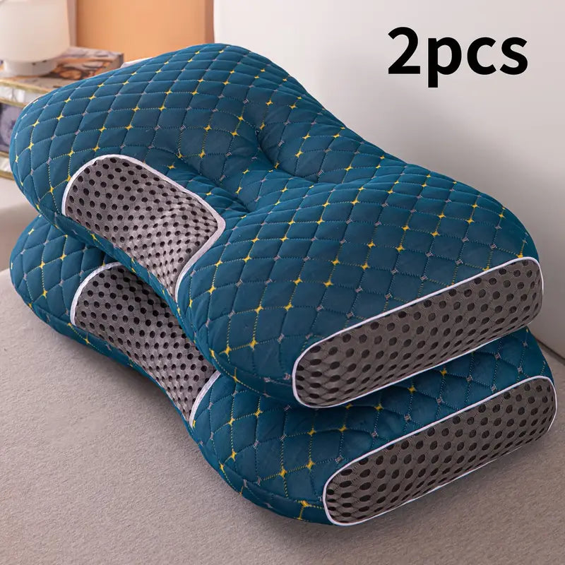 Lot de 2 Oreillers Cervicaux Tricotés Doux