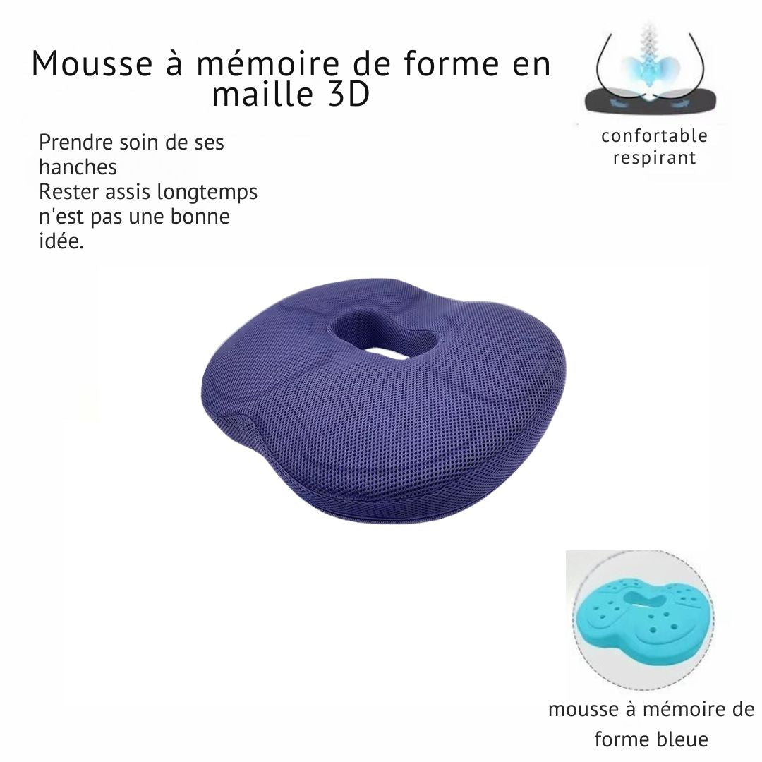 Coussin Orthopédique 3D à Mémoire de Forme – Élégance