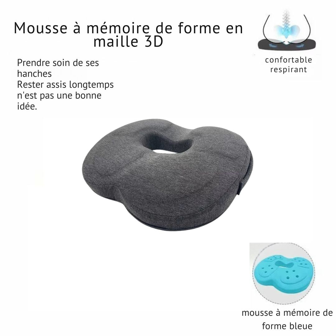 Coussin Orthopédique 3D à Mémoire de Forme – Élégance