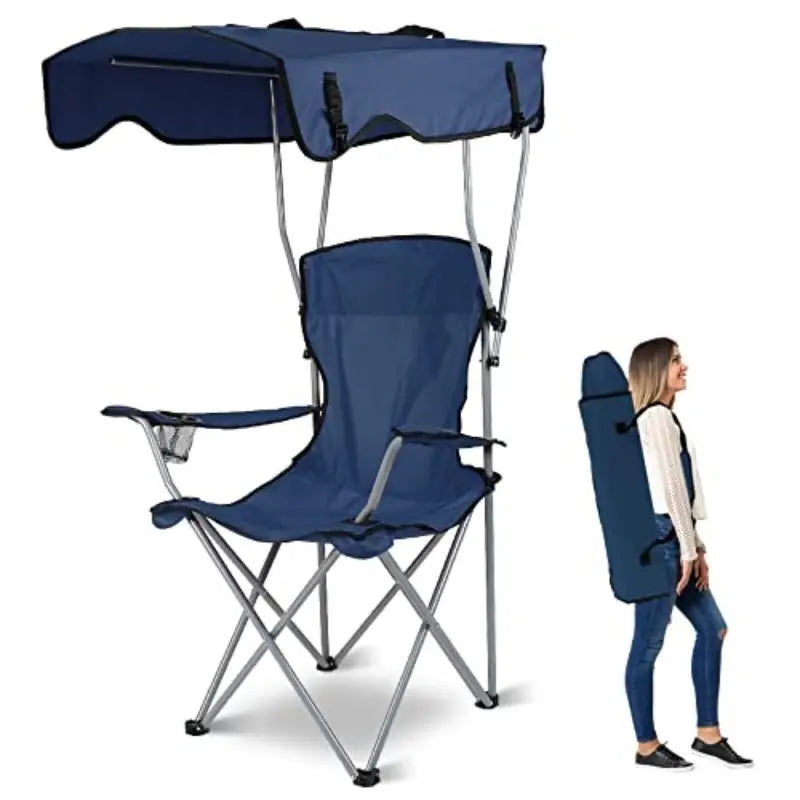 Chaise de Plage Pliante Portable avec Ombre