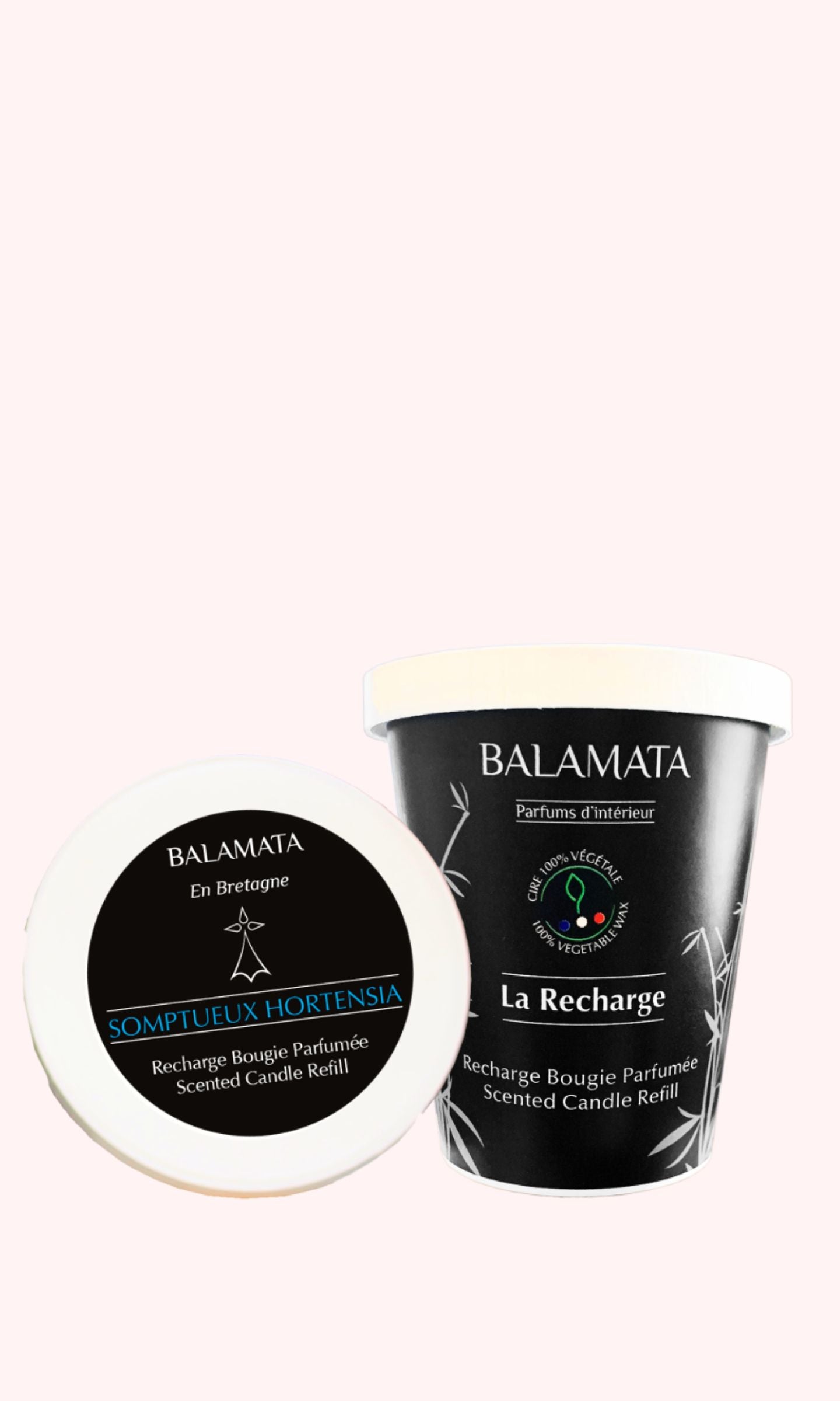 Recharge Bougie Parfumée Somptueux Hortensia - Balamata