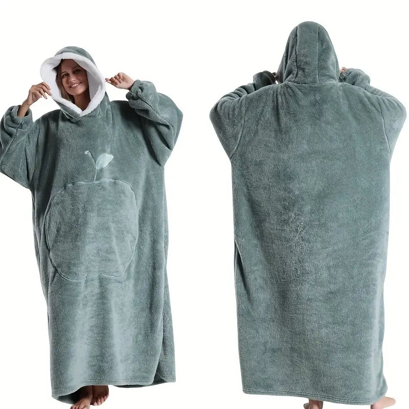 Plaid à capuche Sherpa oversize – couverture portable – vue 7