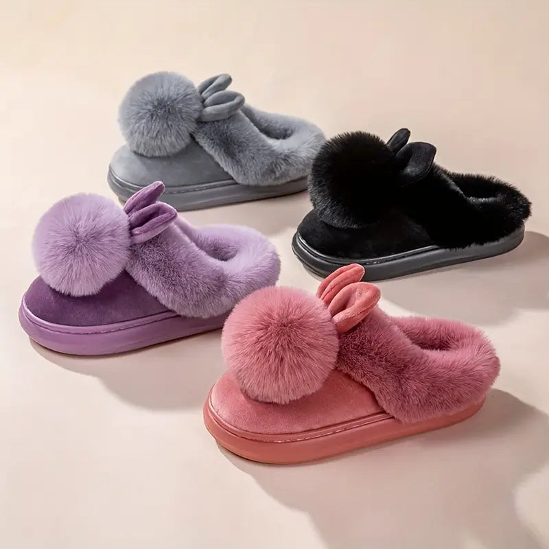 Chaussettes-Chaussures Chaudes à Boule Unique – Unisexe, Semelle Épaisse