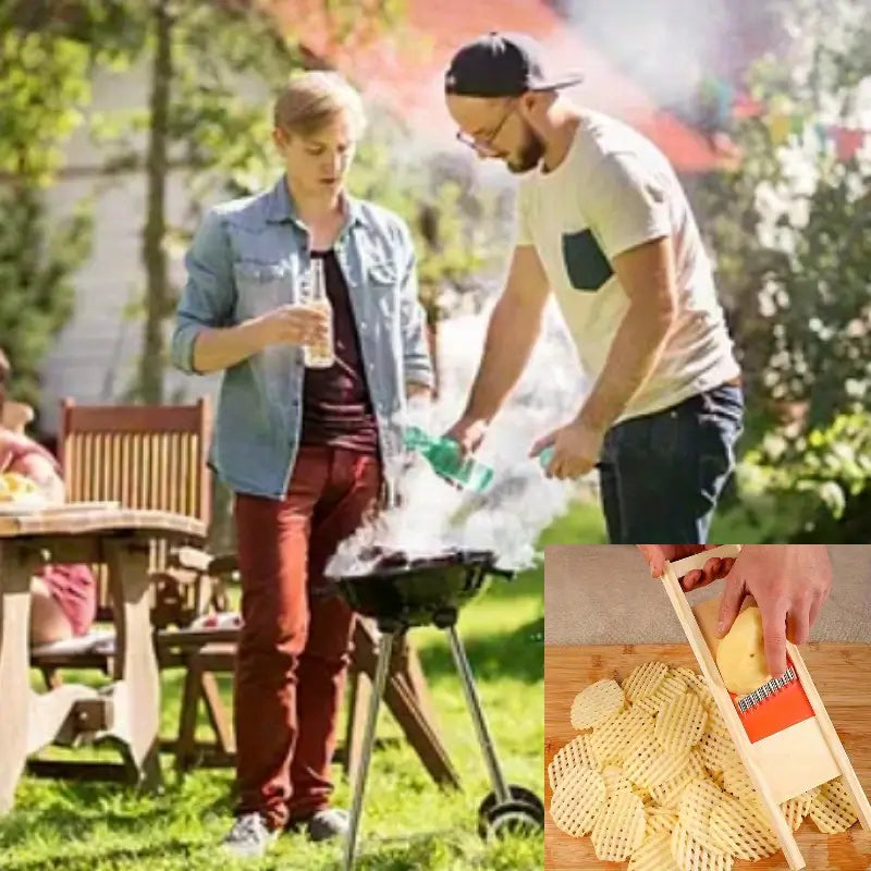 Trancheuse 2-en-1 pour Pommes de Terre & Légumes