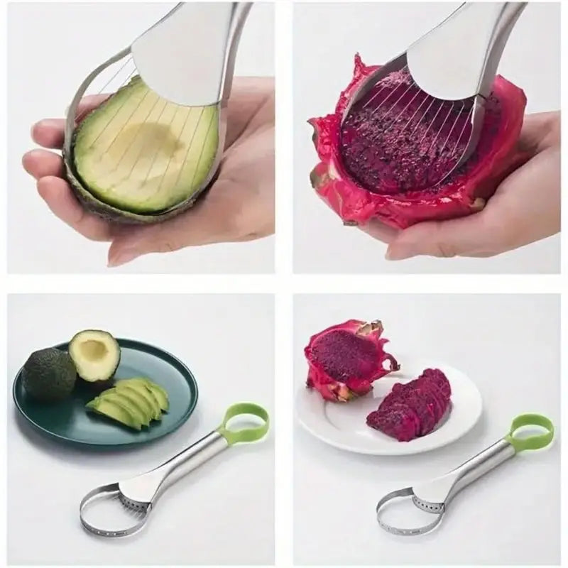 Coupe-Avocat & Dénoyauteur 2-en-1 – Outil de Cuisine