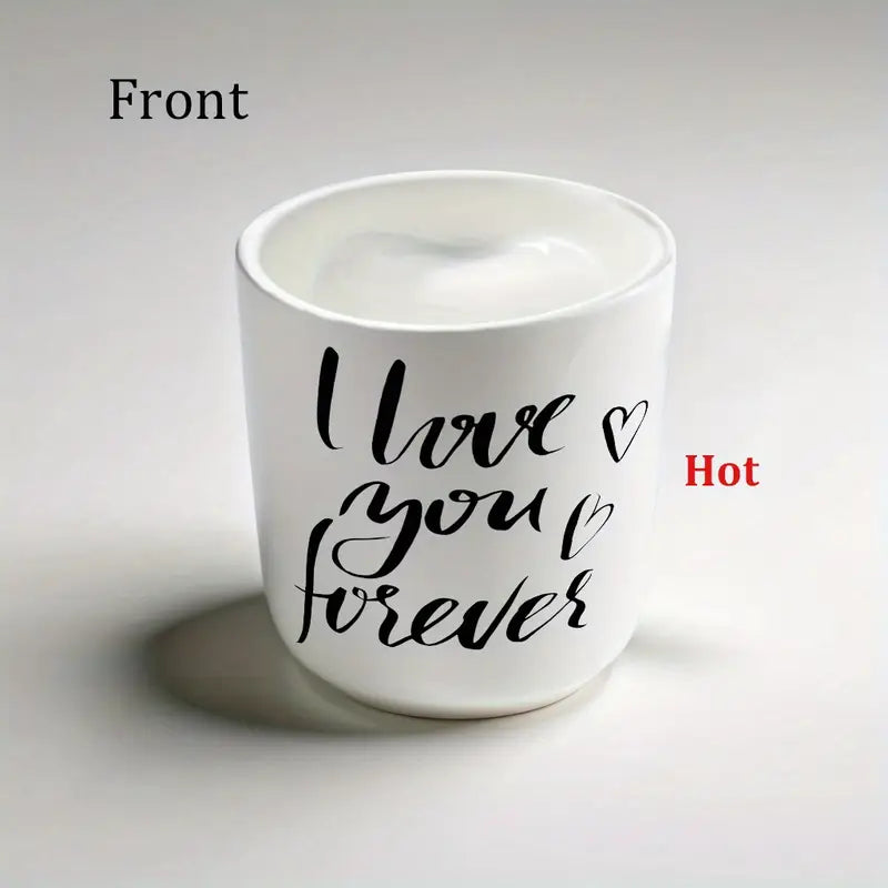 Tasse à Café Isolante en Céramique en Forme de Cœur