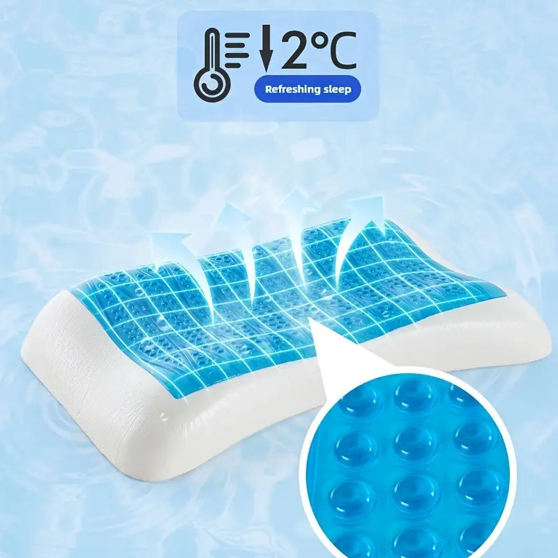 Oreiller Rafraîchissant en Gel 4D – Confort et Fraîcheur Pour un Sommeil Réparateur