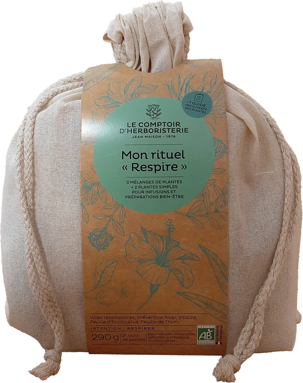 MON RITUEL "RESPIRE" BIO 290G + 1 GUIDE DES PLANTES