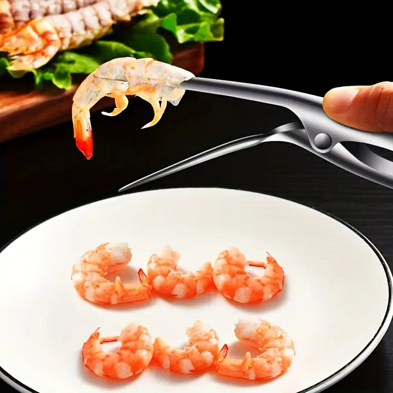 Outil Éplucheur de Crevettes en Acier Inoxydable