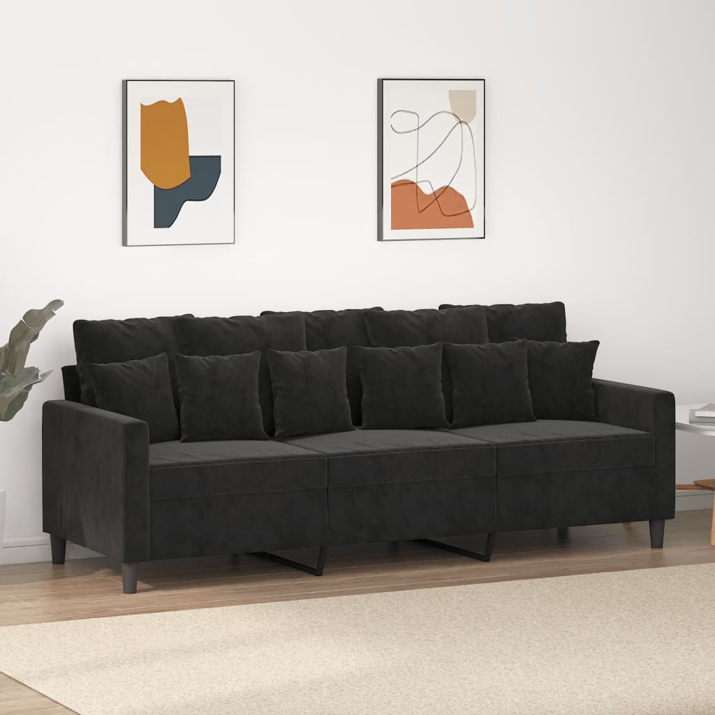 Canapé en velours – Disponible de 60 à 180 cm