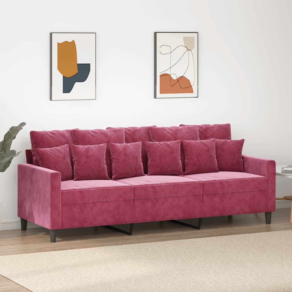 Canapé en velours – Disponible de 60 à 180 cm