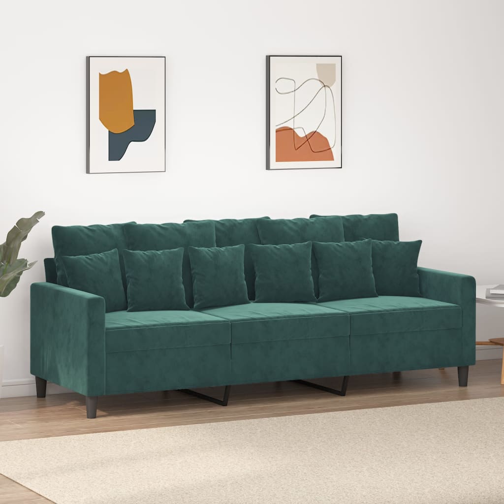 Canapé en velours – Disponible de 60 à 180 cm