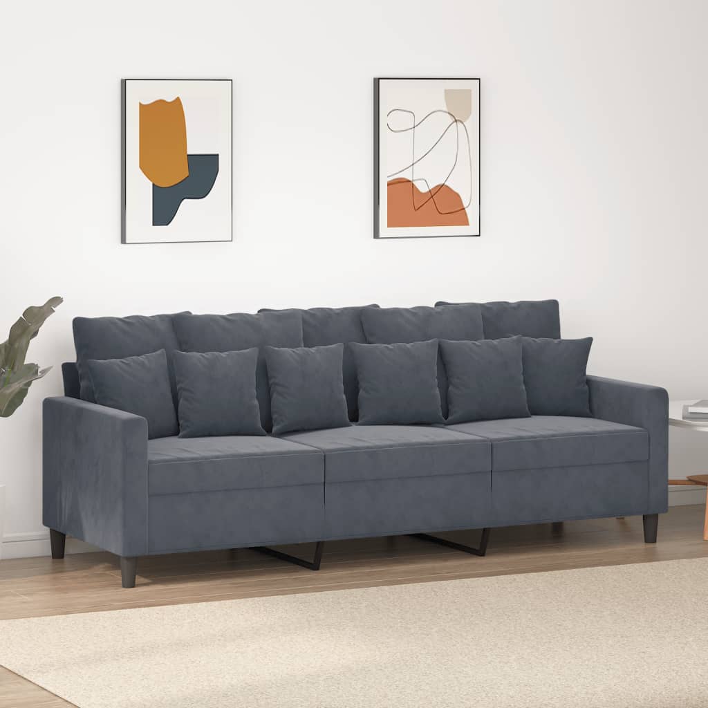 Canapé en velours – Disponible de 60 à 180 cm