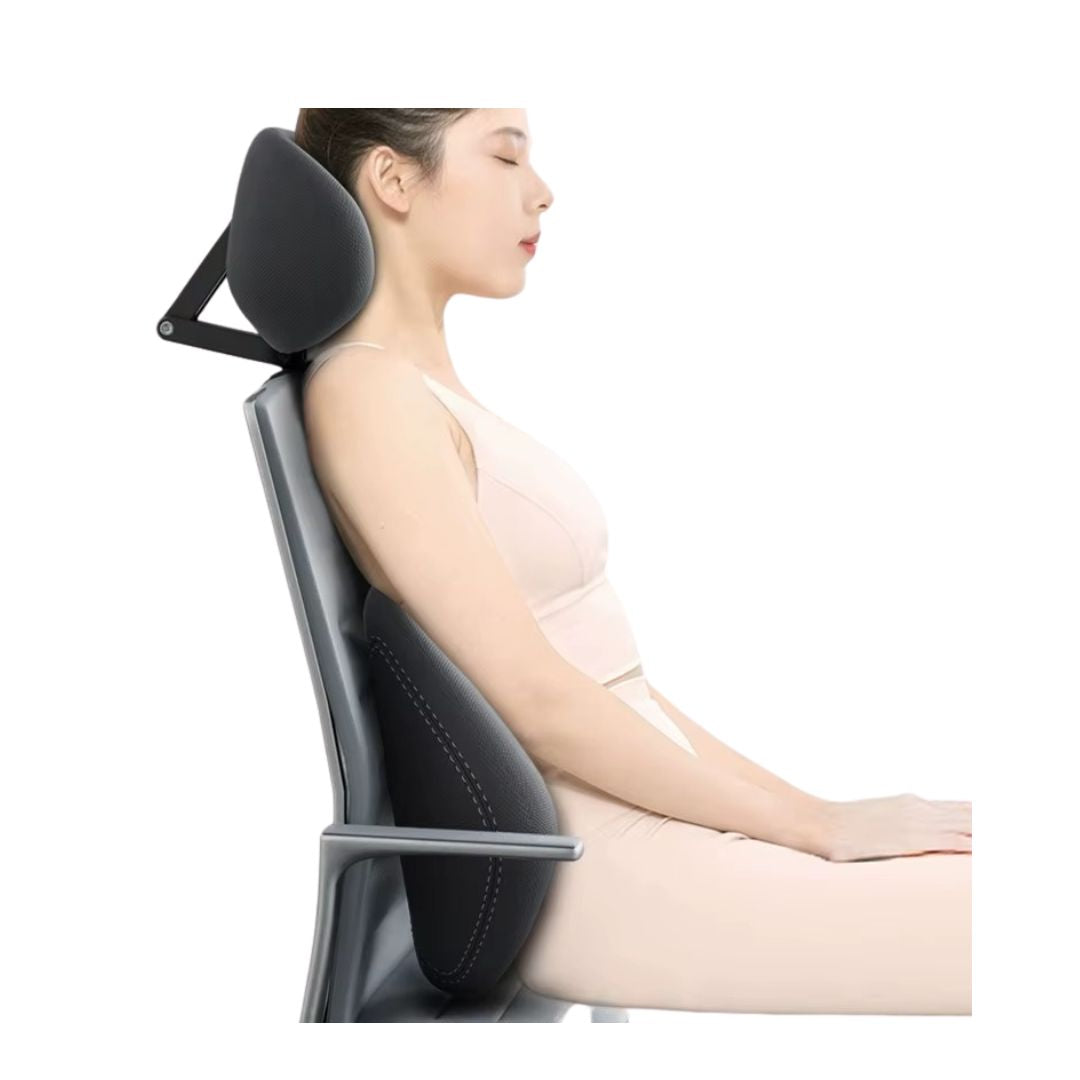 Appui-tête Réglable Ergonomique pour Chaise de Bureau – Soutien Cervical et Lombaire
