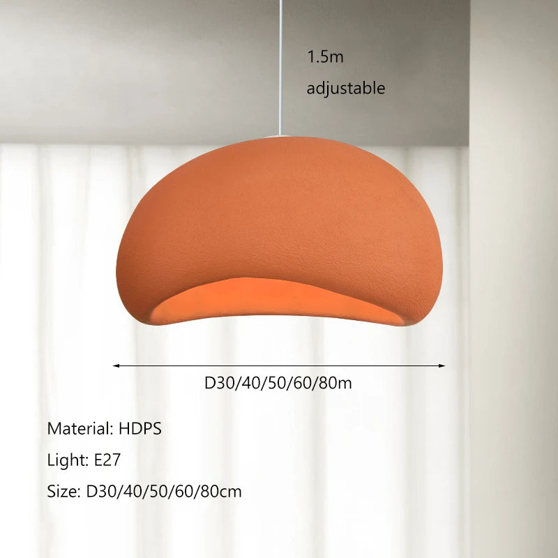 Lustre pendentif LED – Beige, bleu, noir ou orange