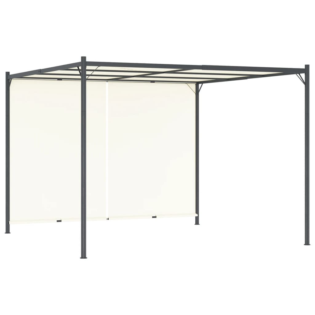Pergola de Jardin avec Toit Rétractable Anthracite 3x3 m – Élégance Modulable