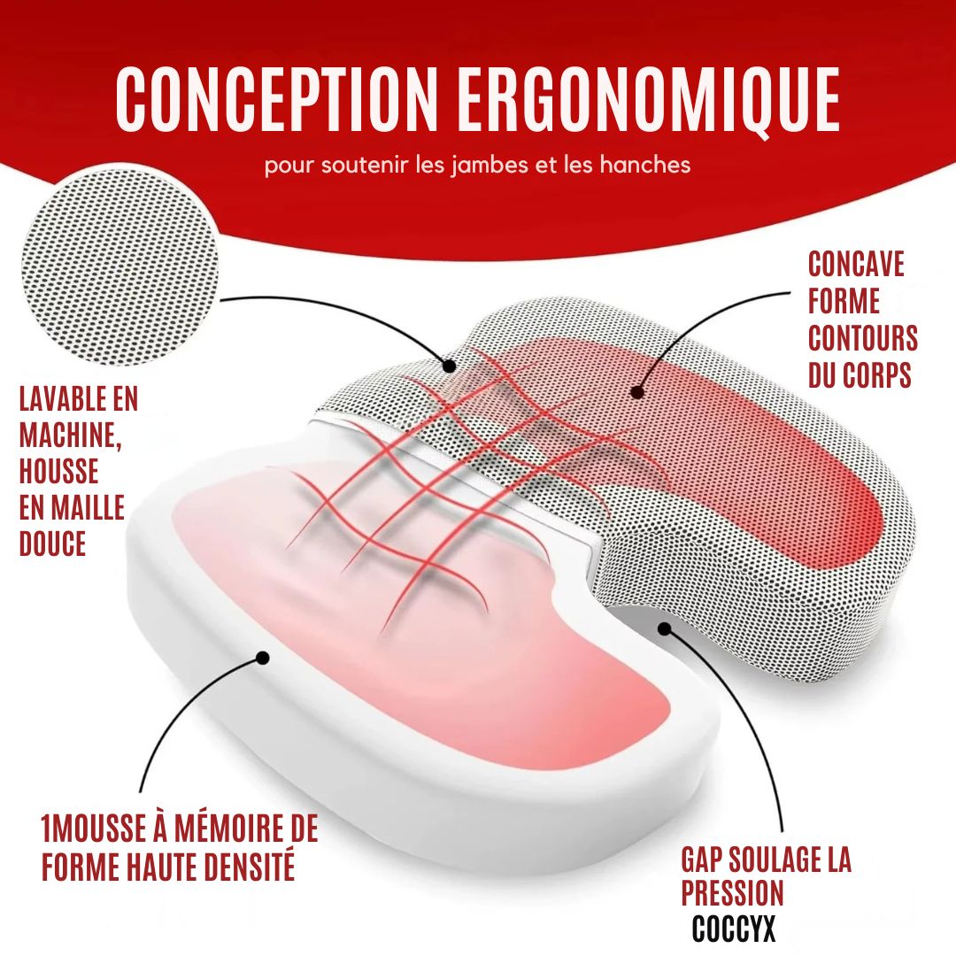 Coussin Ergonomique Mémoire de Forme – Élégance & Confort Absolu