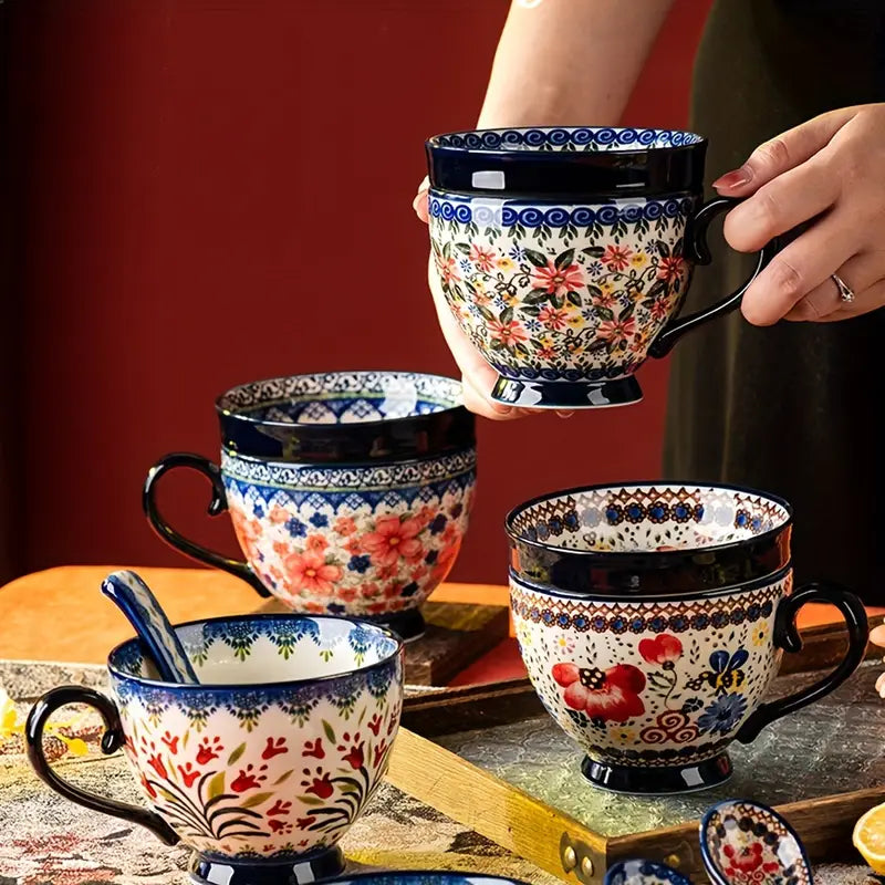 Mug Petit-Déjeuner Bohémien en Céramique